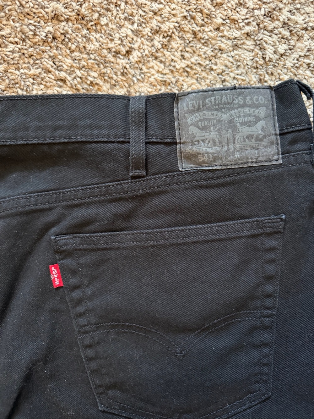 Levi’s Black 541 Athletic Taper Jeans
